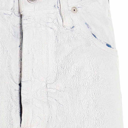 Maison Margiela White Cotton Mini Skirt
