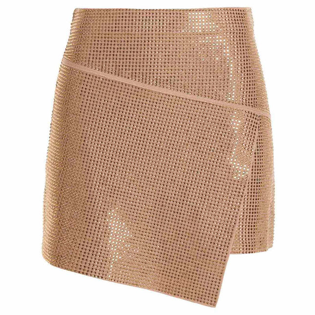 ANDREĀDAMO Beige Viscose Long Skirt