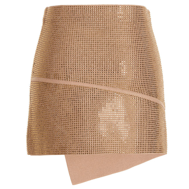 ANDREĀDAMO Beige Viscose Long Skirt