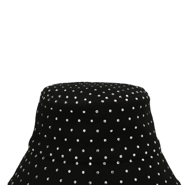 RUSLAN BAGINSKIY Black Wool Bucket Hat