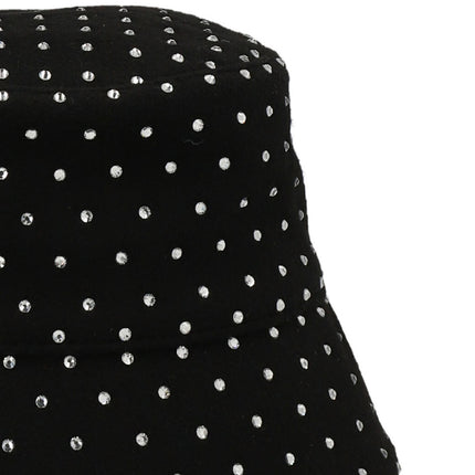 RUSLAN BAGINSKIY Black Wool Bucket Hat