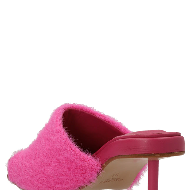 Jacquemus Fuchsia Polyamide Mules