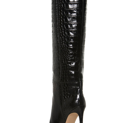 Paris Texas Black Leather Ankle Boots
