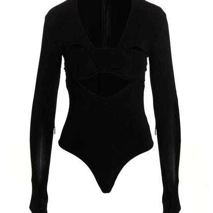 Ambush Black Viscose Bodysuit