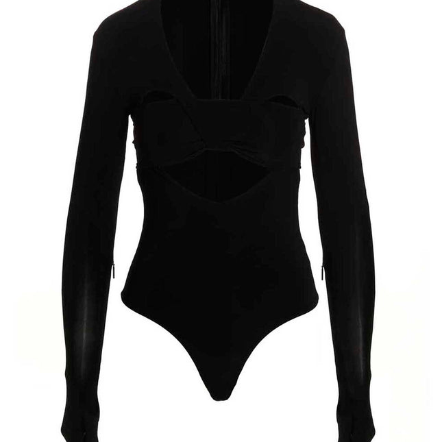 Ambush Black Viscose Bodysuit