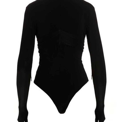 Ambush Black Viscose Bodysuit