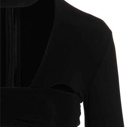 Ambush Black Viscose Bodysuit