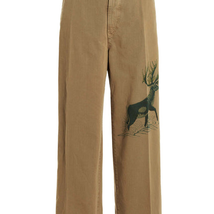 INCOTEX RED X FACETASM Beige Cotton Casual Pants