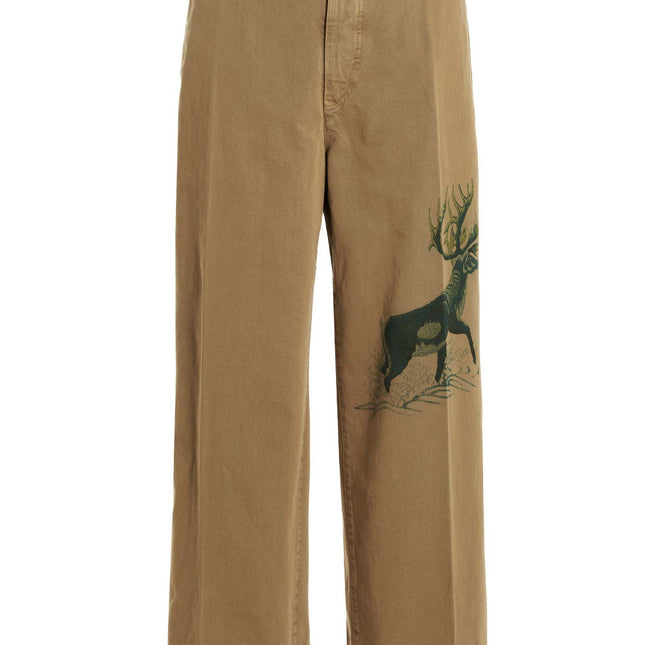 INCOTEX RED X FACETASM Beige Cotton Casual Pants