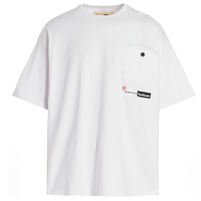 INCOTEX RED X FACETASM White Cotton T-Shirt