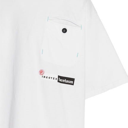 INCOTEX RED X FACETASM White Cotton T-Shirt