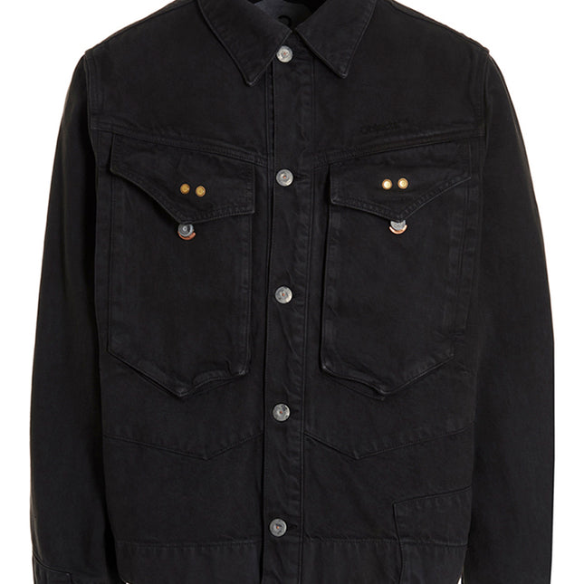 Objects IV Life Gray Cotton Denim Jacket