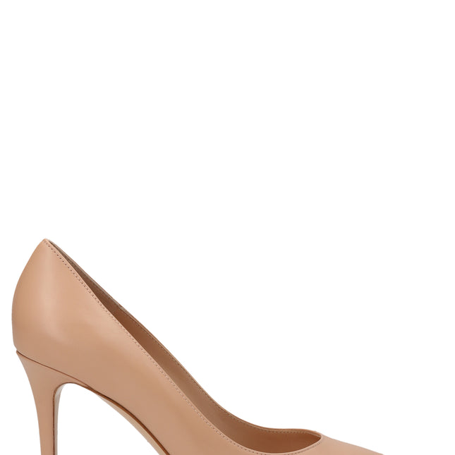 Gianvito Rossi Beige Calfskin High Heel Pumps