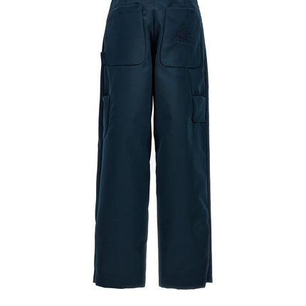 Etro Blue Polyester Cargo Pants