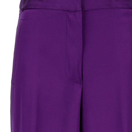 Versace Purple Viscose Cargo Pants