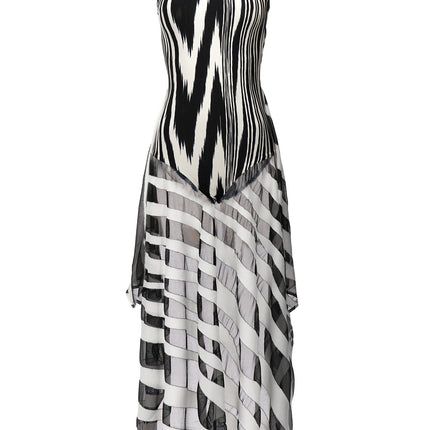 Missoni Bicolor Viscose Bodysuit