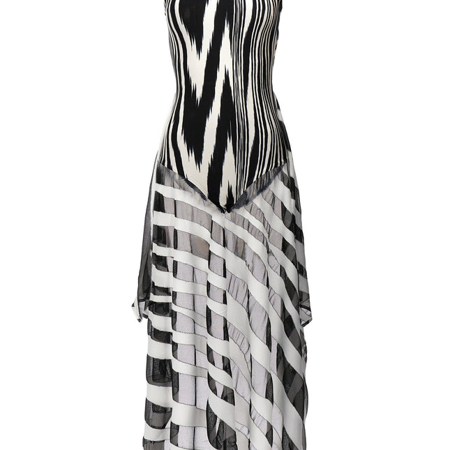 Missoni Bicolor Viscose Bodysuit