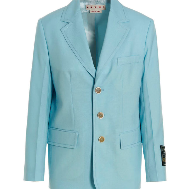 Marni Blue Virgin Wool Blazer