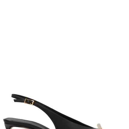 Lanvin Bicolor Goatskin Mid Heel Pumps
