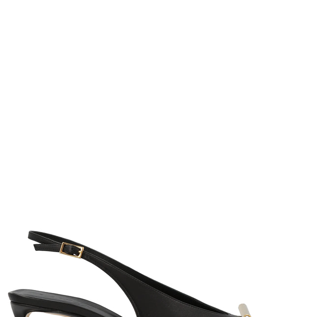Lanvin Bicolor Goatskin Mid Heel Pumps