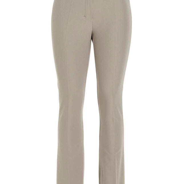 'S Max Mara Beige Viscose Flared Pants