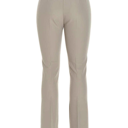 'S Max Mara Beige Viscose Flared Pants