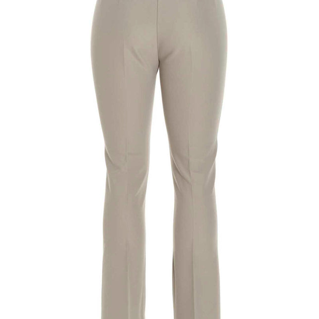 'S Max Mara Beige Viscose Flared Pants