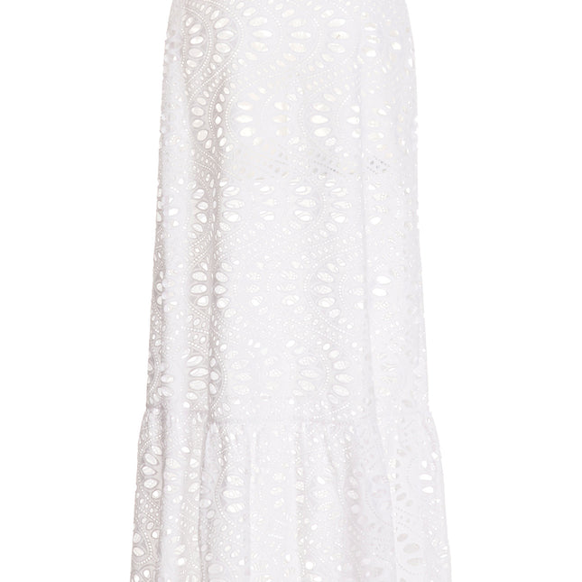 Giambattista Valli White Cotton Mini Skirt