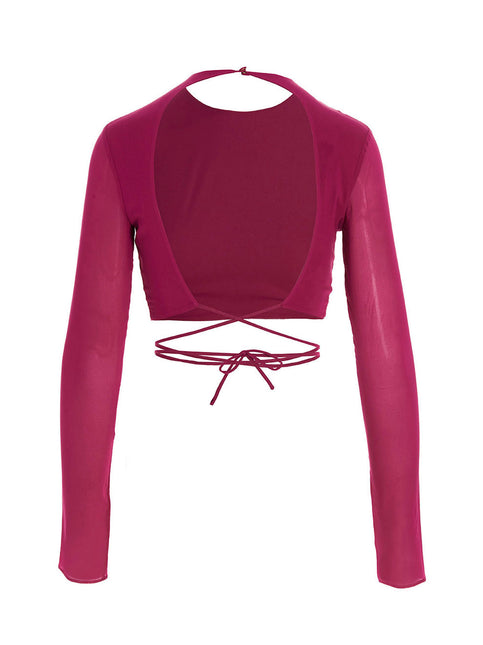 The Andamane Fuchsia Silk Shirt