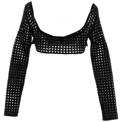 Giambattista Valli Black Polyester Long Sleeve T-Shirt