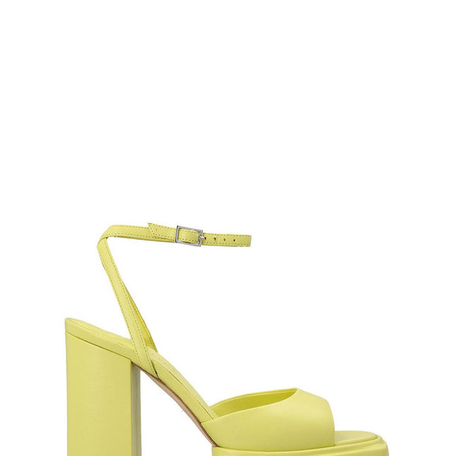 3Juin Bicolor Leather Stiletto Heel Sandals
