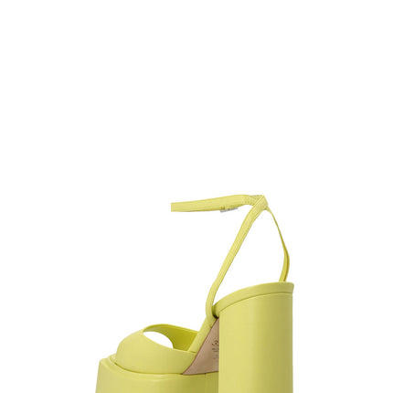 3Juin Bicolor Leather Stiletto Heel Sandals