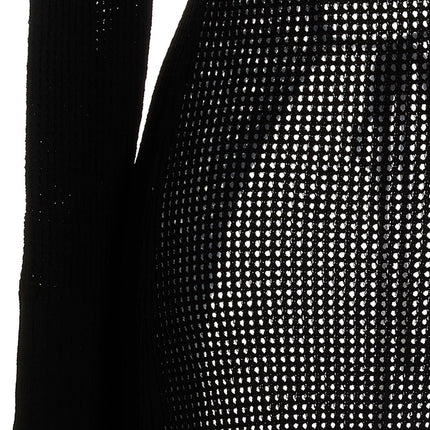 ANDREĀDAMO Black Viscose Cardigan