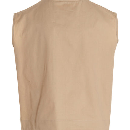MAISON JEJIA Beige Cotton Blouse