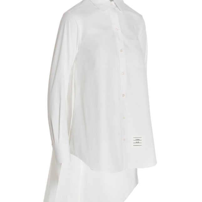 Thom Browne White Cotton Blouse