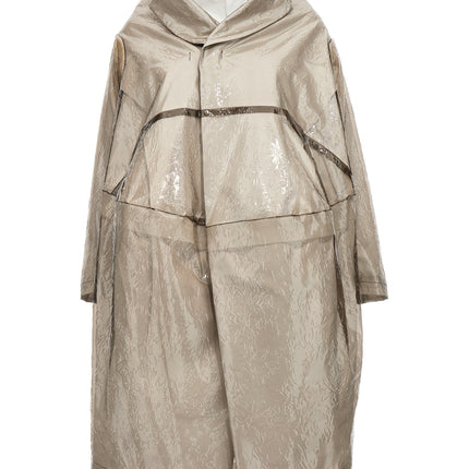 Comme Des Garçons Gray Polyethylene Coat