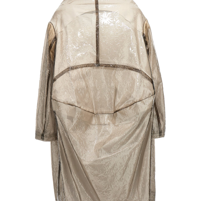 Comme Des Garçons Gray Polyethylene Coat
