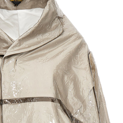 Comme Des Garçons Gray Polyethylene Coat