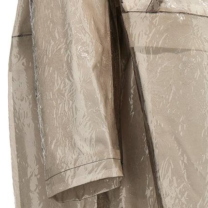 Comme Des Garçons Gray Polyethylene Coat
