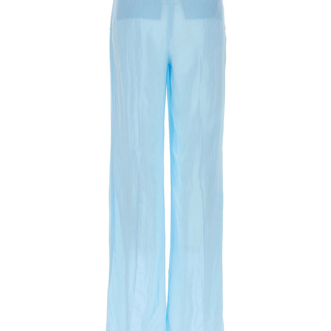 Sportmax Blue Viscose Casual Pants