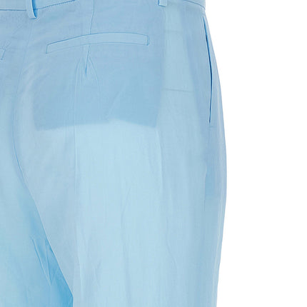 Sportmax Blue Viscose Casual Pants