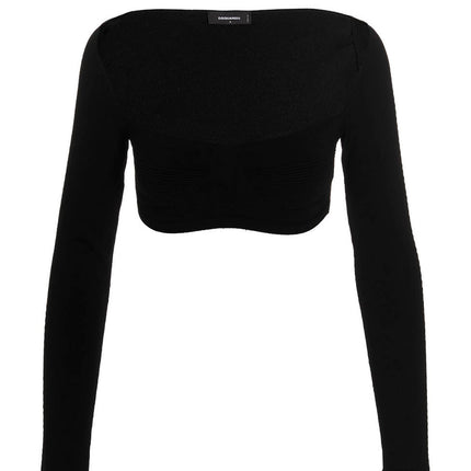 Dsquared² Black Viscose Cardigan