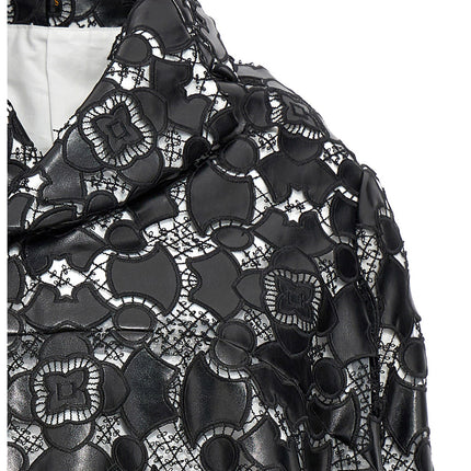 Comme Des Garçons Bicolor Polyethylene Leather Jacket