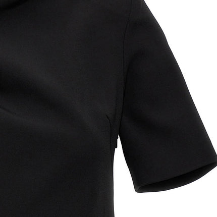 Sportmax Black Viscose Short Dress