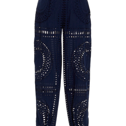 Alberta Ferretti Blue Cotton Casual Pants