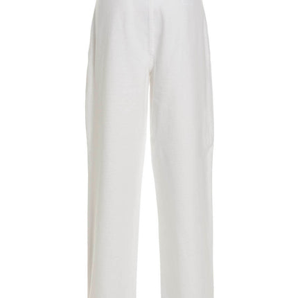 Philosophy White Cotton Casual Pants