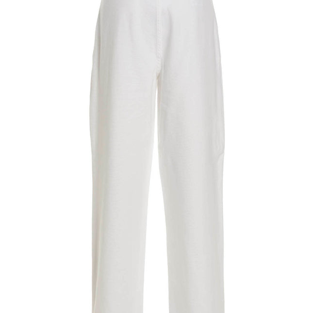 Philosophy White Cotton Casual Pants