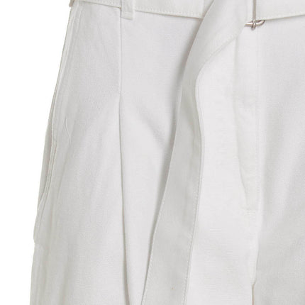 Philosophy White Cotton Casual Pants