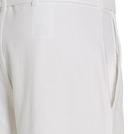 Philosophy White Cotton Casual Pants