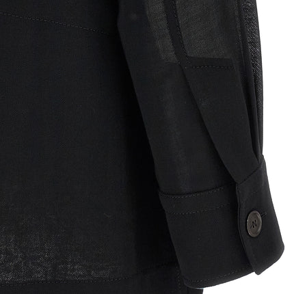 Ferragamo Black Virgin Wool Blouse